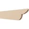 Ekena Millwork 2in. W x 8in. H x 32in. L Crestline Woodgrain TimberThane Rafter Tail, Primed Tan RFTUR02X08X32CRERCPR - alternate 1